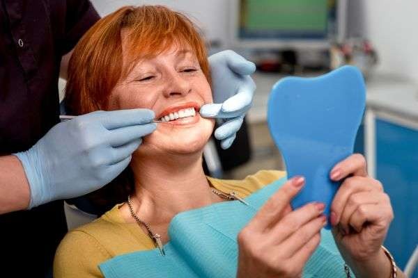 patient getting dentures in hoover al